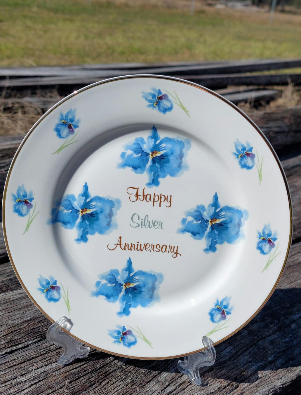 25th Silver Anniversary Plate (Custom)